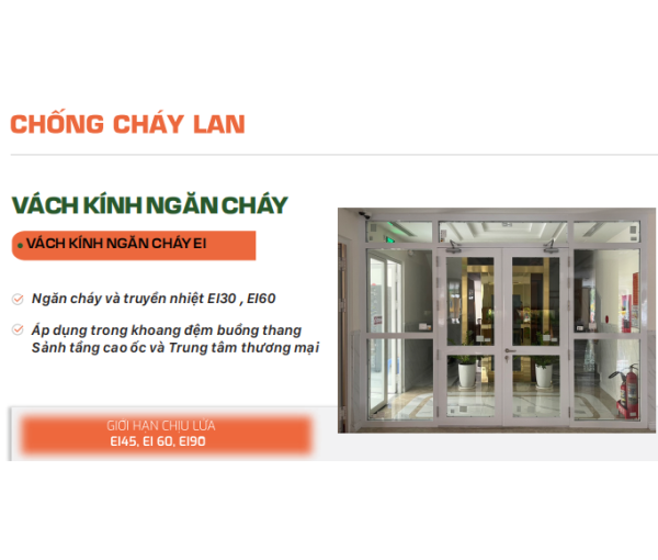 VÁCH KÍNH NGĂN CHÁY