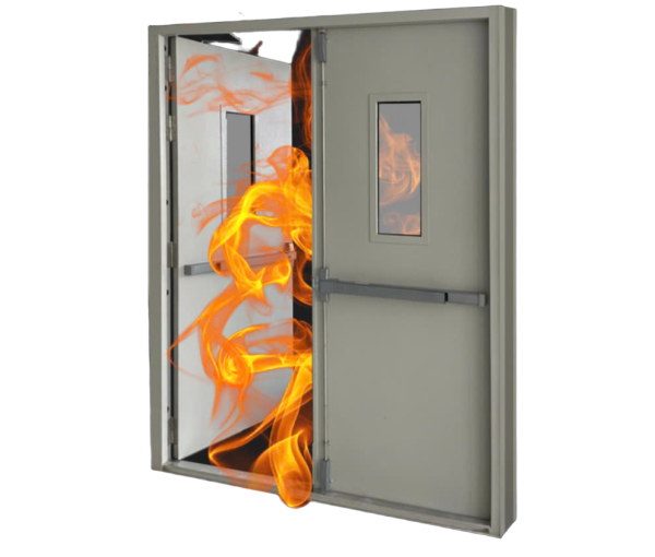 Cửa thép 2 cánh EI60